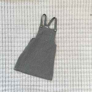 Max Studio Girls Houndstooth Patterned Overall Dress